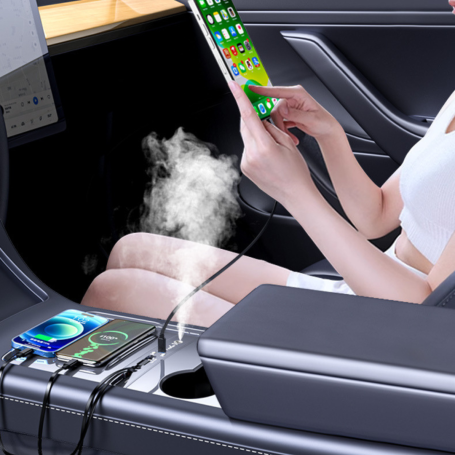 Station d'accueil d'aromathérapie pour voiture intelligente 27 W