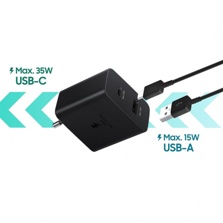 Adaptateur secteur Samsung 35 W Duo USB-C + USB