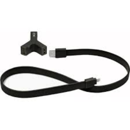 Kit chargeur de voiture USB*2 + câble Lightning TYLT 2,1 A MFi - Noir