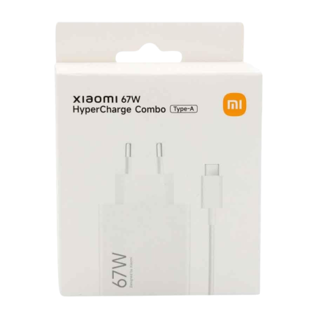 Chargeur USB Xiaomi HyperCharge Combo 67 W avec câble Type-C Blanc BHR9465EU