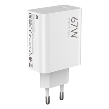 Chargeur USB Xiaomi HyperCharge Combo 67 W avec câble Type-C Blanc BHR9465EU