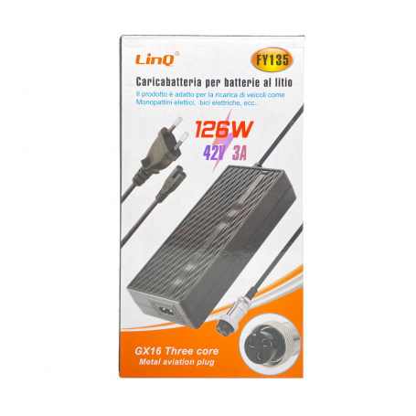 Chargeur 126 W LinQ FY135 pour scooter et vélo électrique