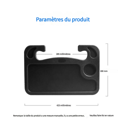 Car Table - Multifunctional Laptop Stand - Black - 28CM*42CM