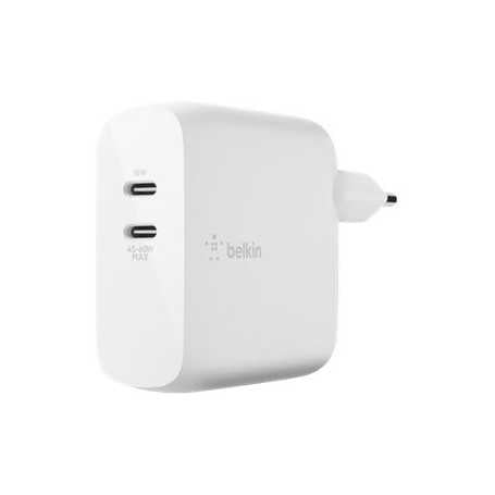 Adaptateur secteur Belkin BOOST↑CHARGE™ 2 ports USB-C PD 63 W GaN pour Mac/PC