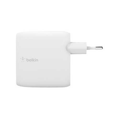 Adaptateur secteur Belkin BOOST↑CHARGE™ 2 ports USB-C PD 63 W GaN pour Mac/PC