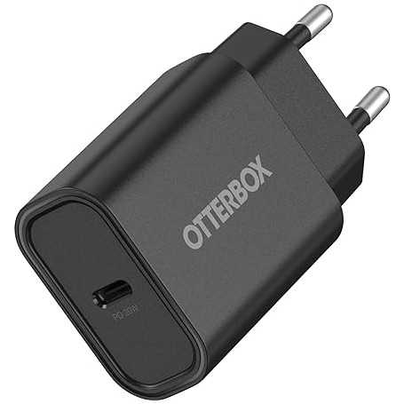 Adaptateur secteur mural OtterBox Standard EU USB-C PD 20 W - Noir