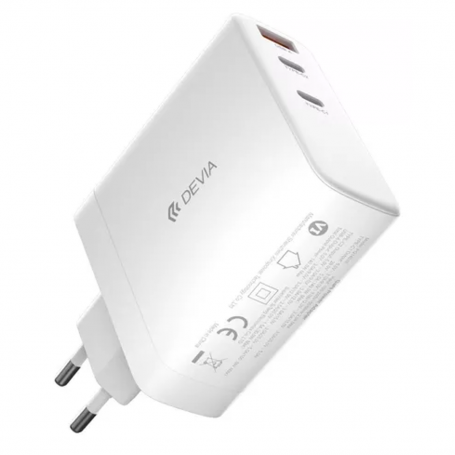 Adaptateur secteur à charge rapide - Série Devia - PD 140 W 2C avec technologie GaN, blanc (UE)