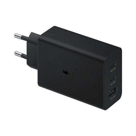 Adaptateur secteur Samsung 65 W PD Trio 2 USB-C + USB EP-T6530NBEGEU