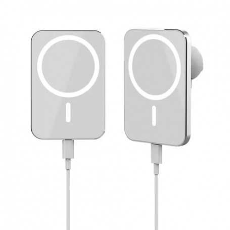Chargeur Sans Fil Magsafe avec Support Grille d'Aération 15W (Compatible)