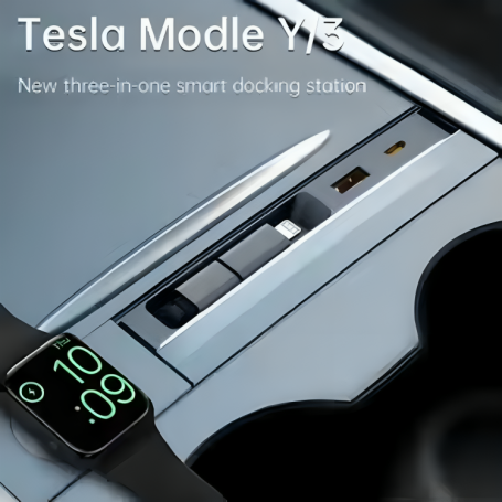 Station d'accueil extensible pour Tesla Model 3/Y - Trois en un