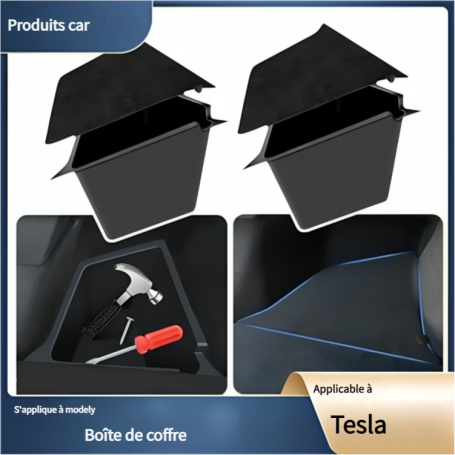 Coffre de rangement - Tesla Model 3 Noir