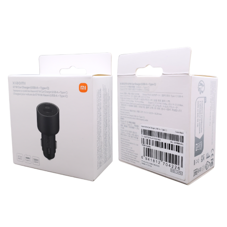 Chargeur allume-cigare Xiaomi 67 W USB-A+ Type-C BHR6814GL 