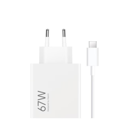 Chargeur USB Xiaomi HyperCharge Combo 67 W avec câble Type-C Blanc BHR9465EU